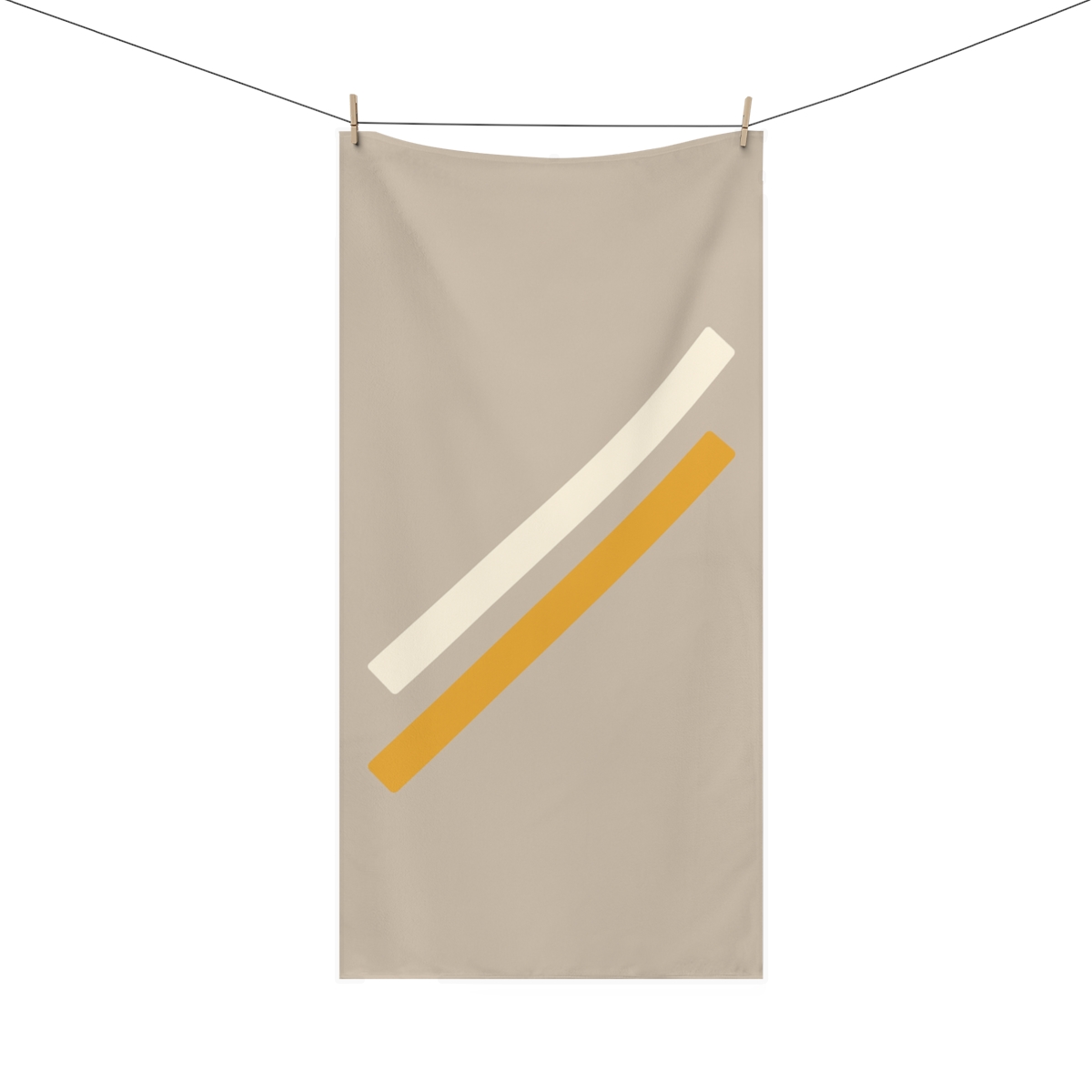 Diagonal Bar Alignment designer printed towels