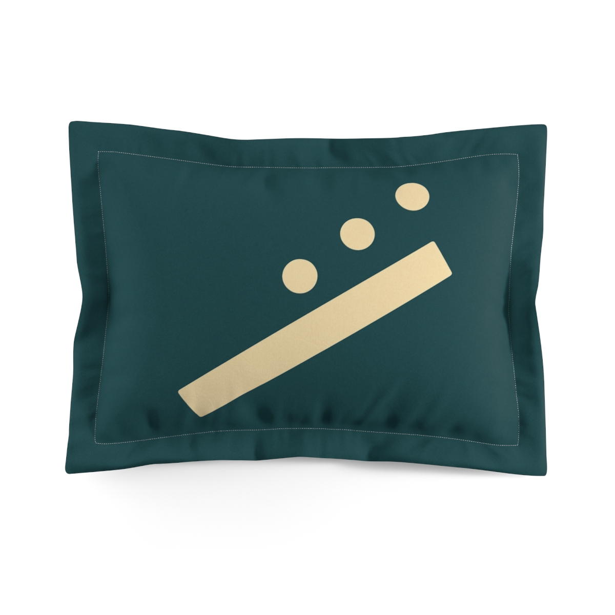 Diagonal Bar And Dot Harmony unique shape pillows
