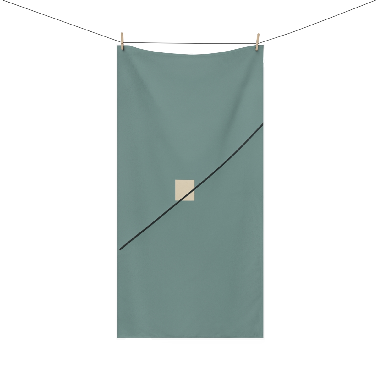 Diagonal Bar And Square Pause decorative home towelscustom towels