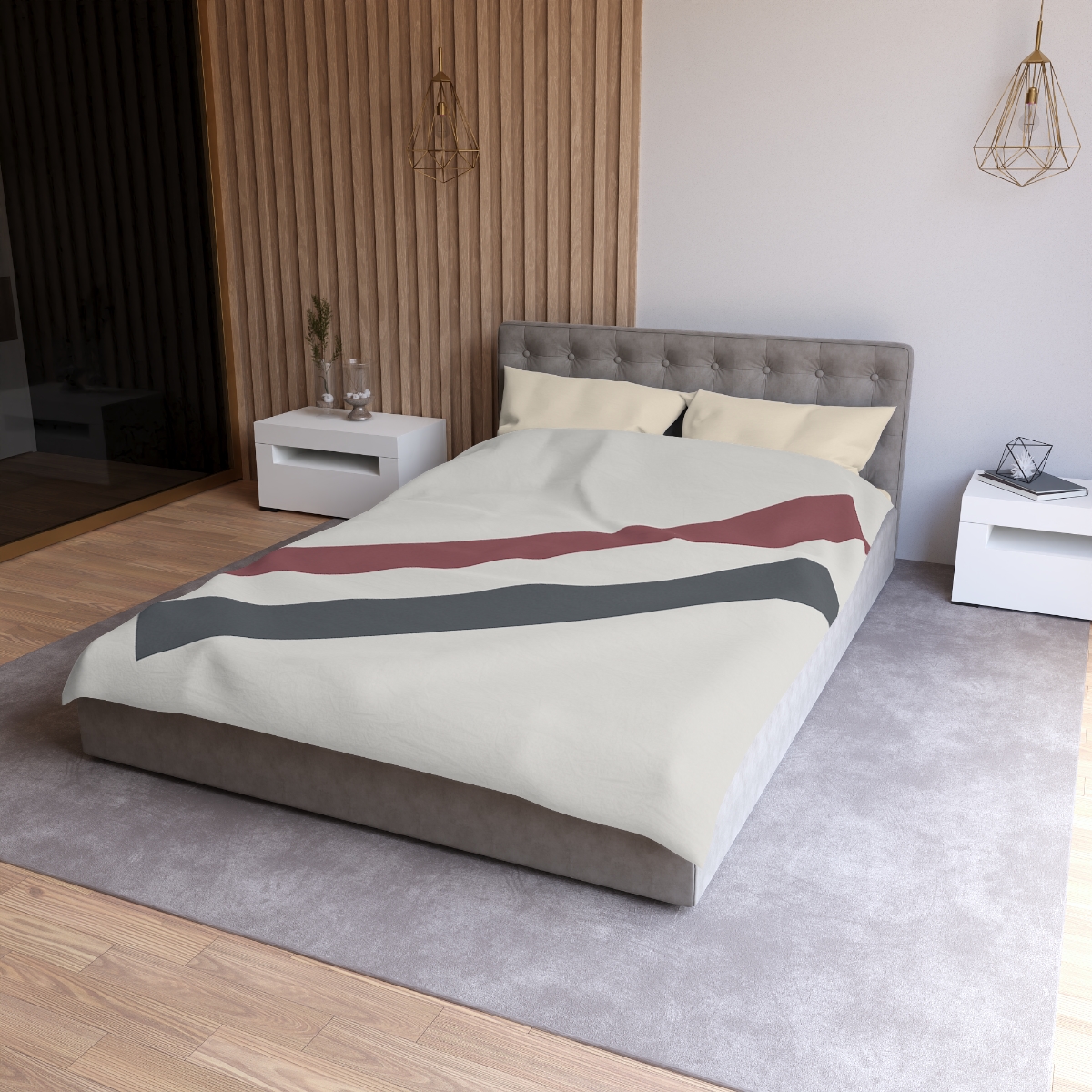 Diagonal Bar Pair duvets for gifts