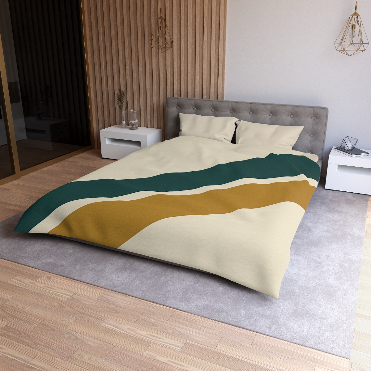 Diagonal Bar Pause custom duvets