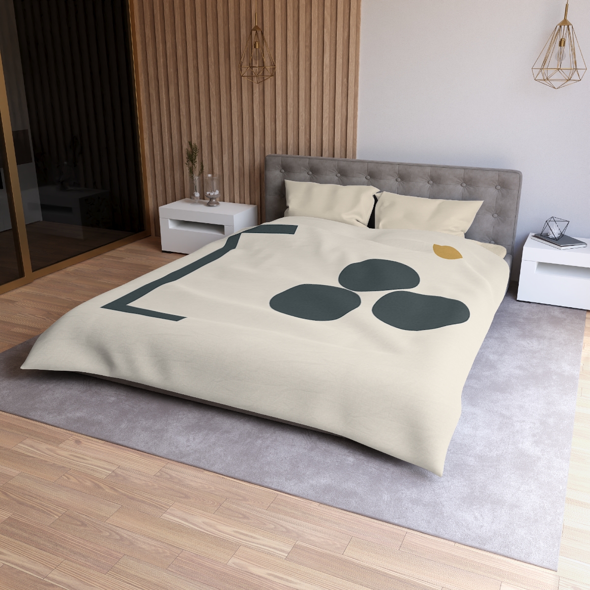 Diagonal Bracket And Three Circle Cluster warm winter duvets