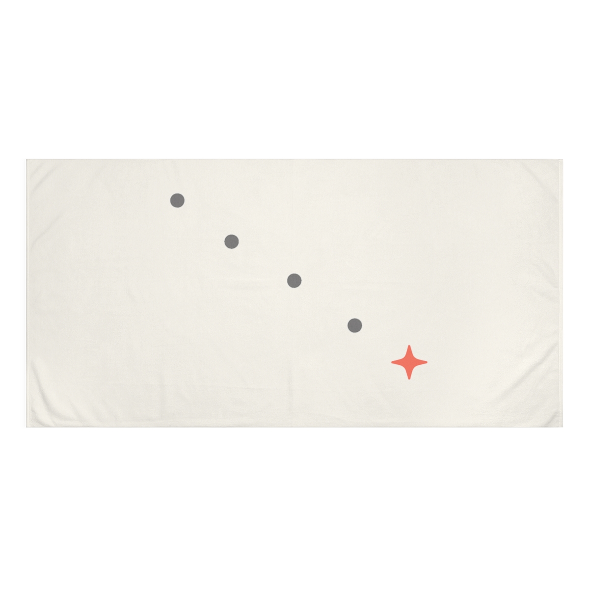 Diagonal Cluster With Quiet Star custom towels
