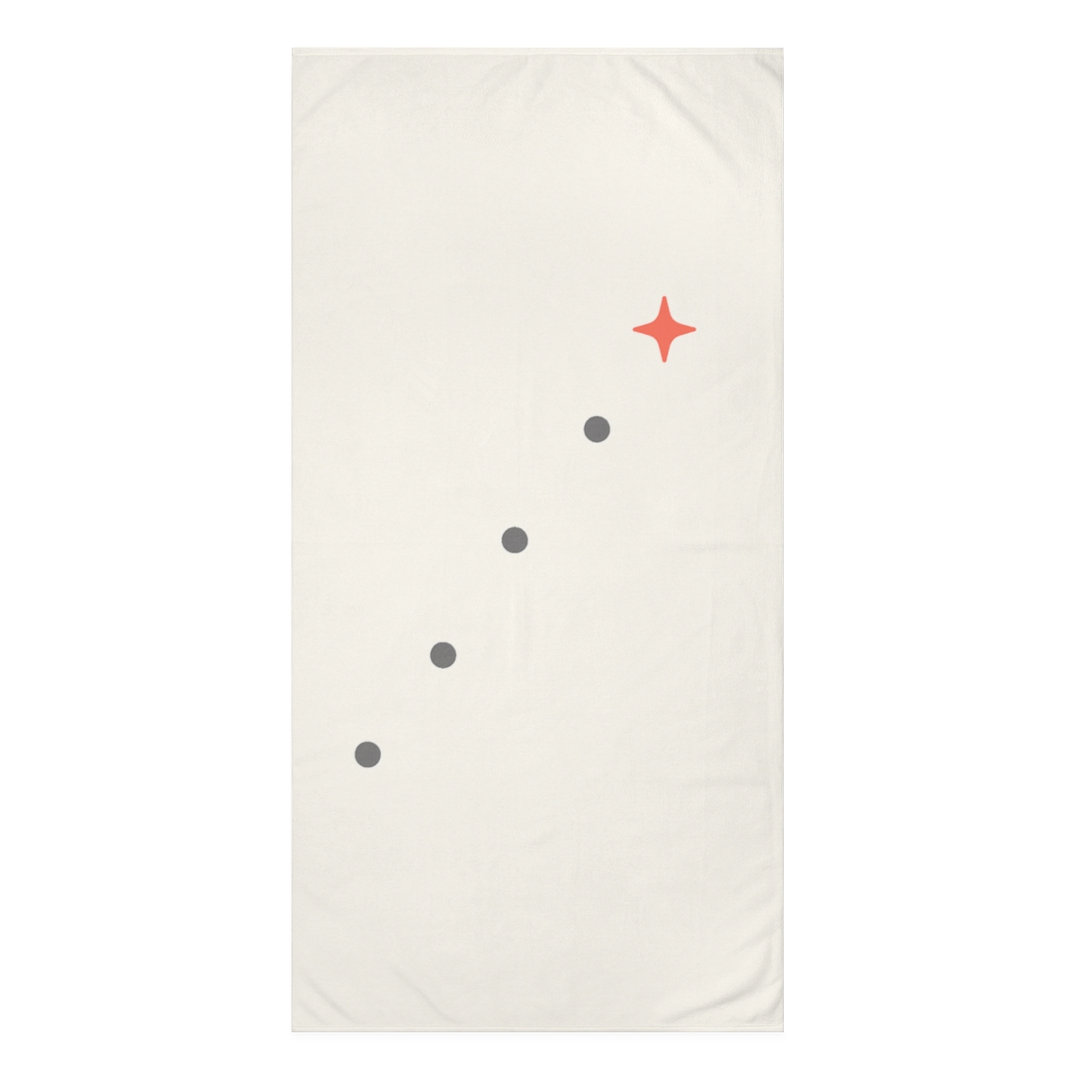 Diagonal Cluster With Quiet Star custom towels