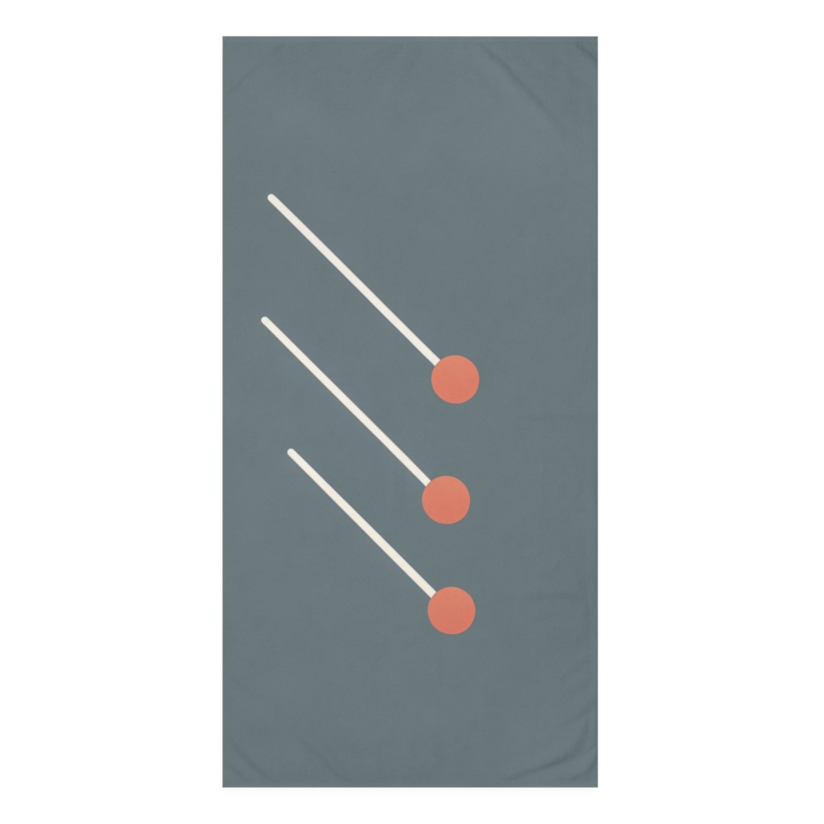 Diagonal Comet Trail Trio soft cotton towels