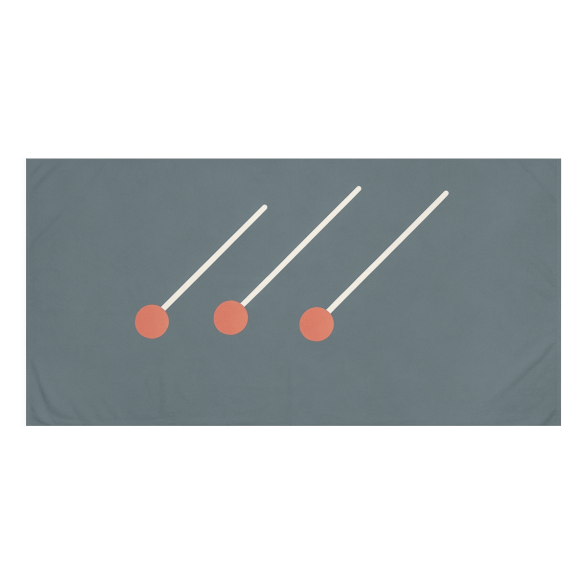 Diagonal Comet Trail Trio soft cotton towels