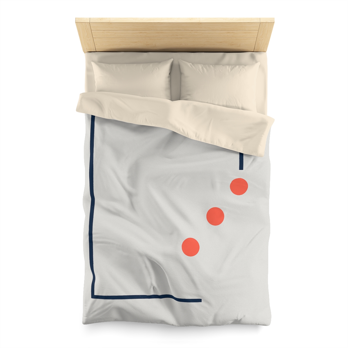 Diagonal Constellation Frame personalized bedding duvets