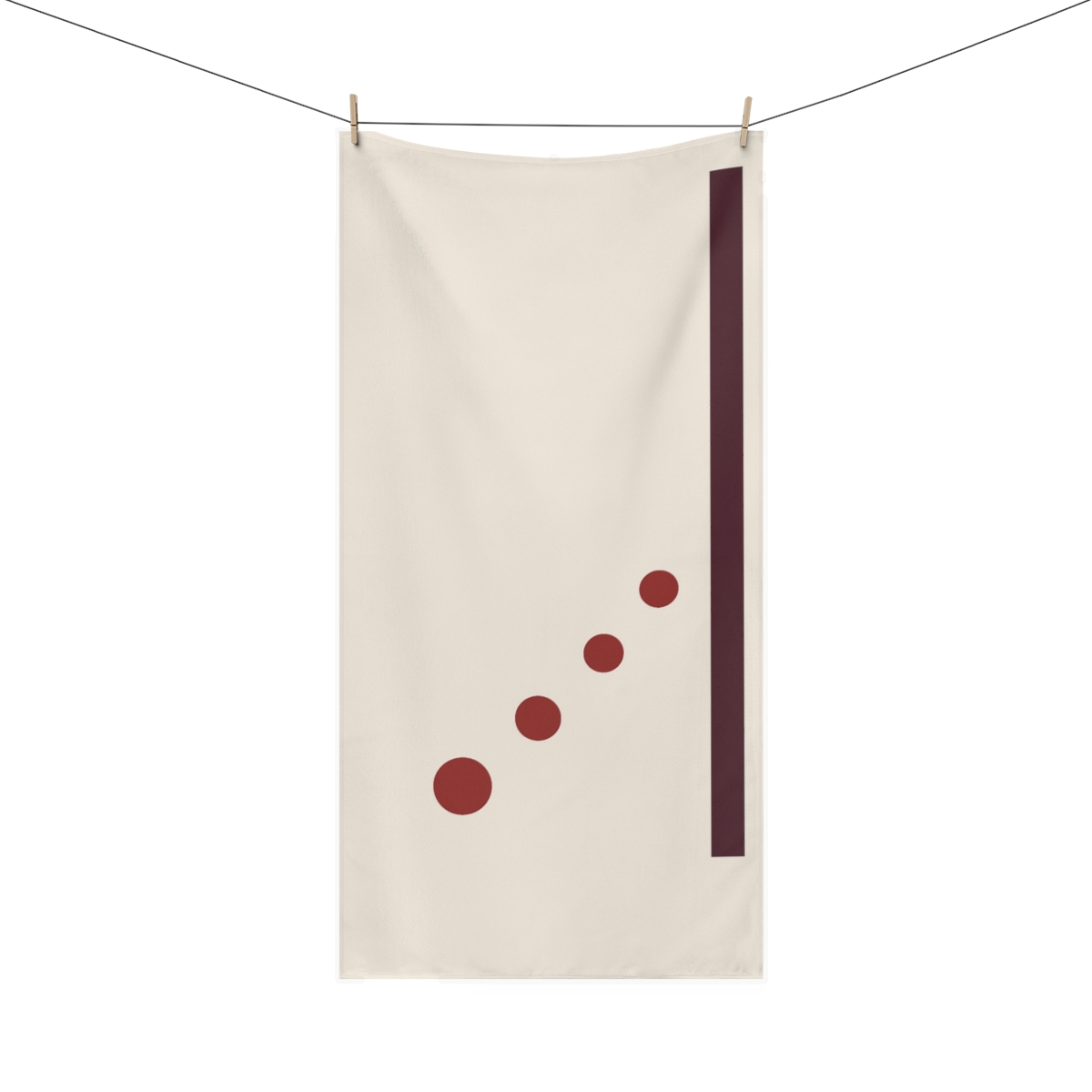 Diagonal Dot Path With Anchor Bar designer printed towels
