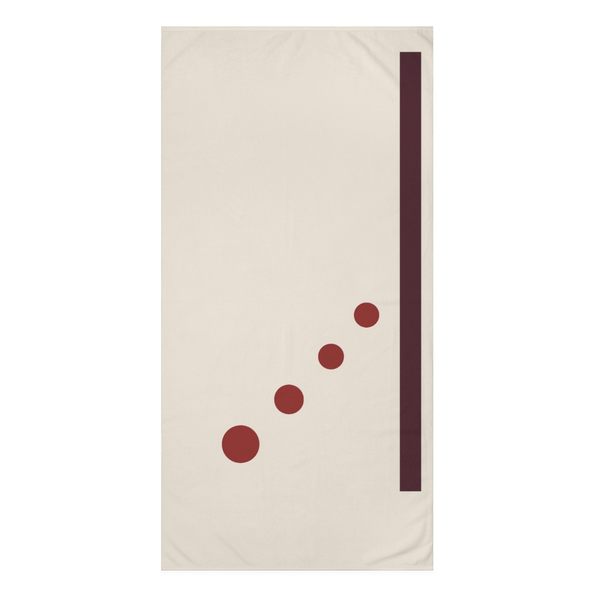 Diagonal Dot Path With Anchor Bar designer printed towels