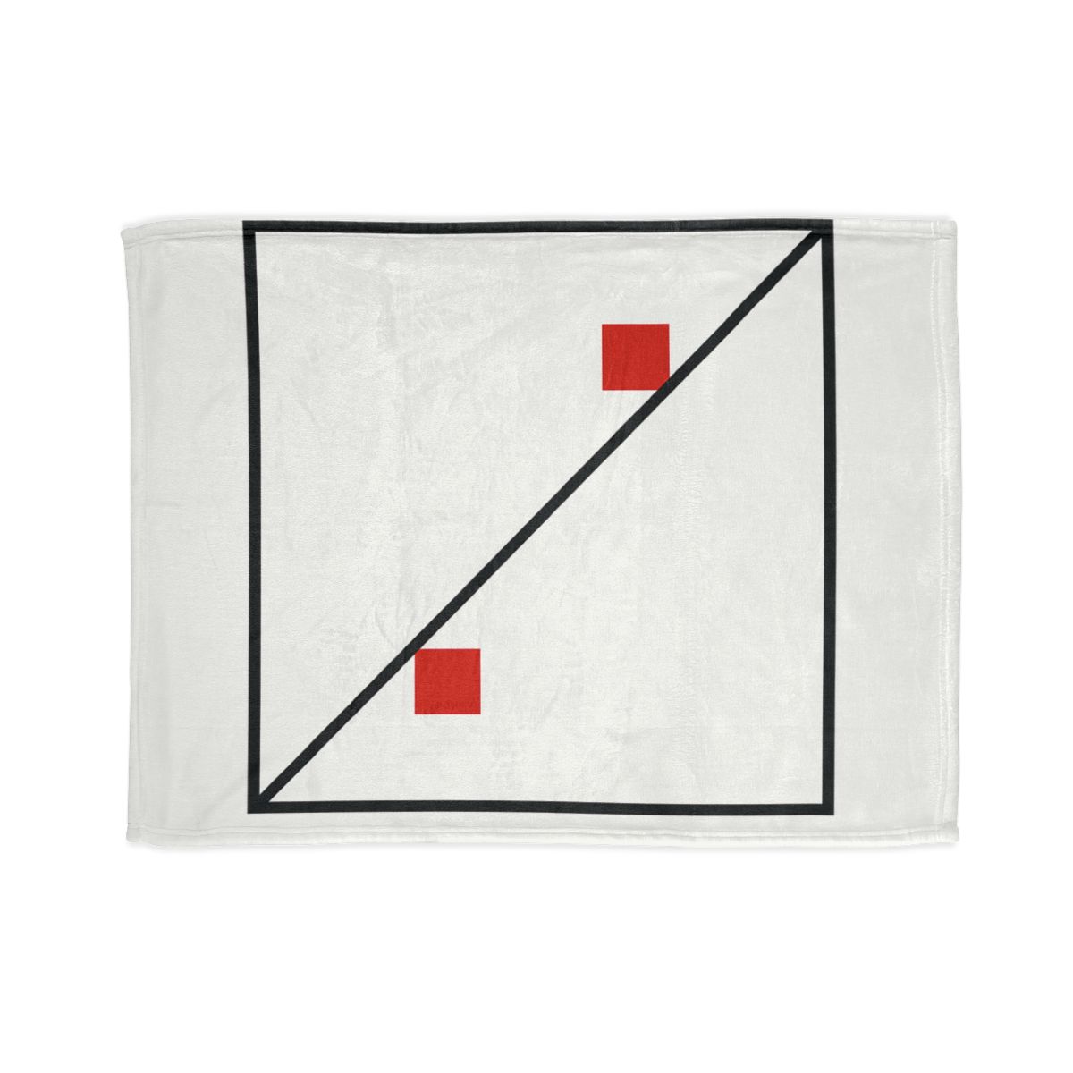 Diagonal Frame Split personalized cozy blankets