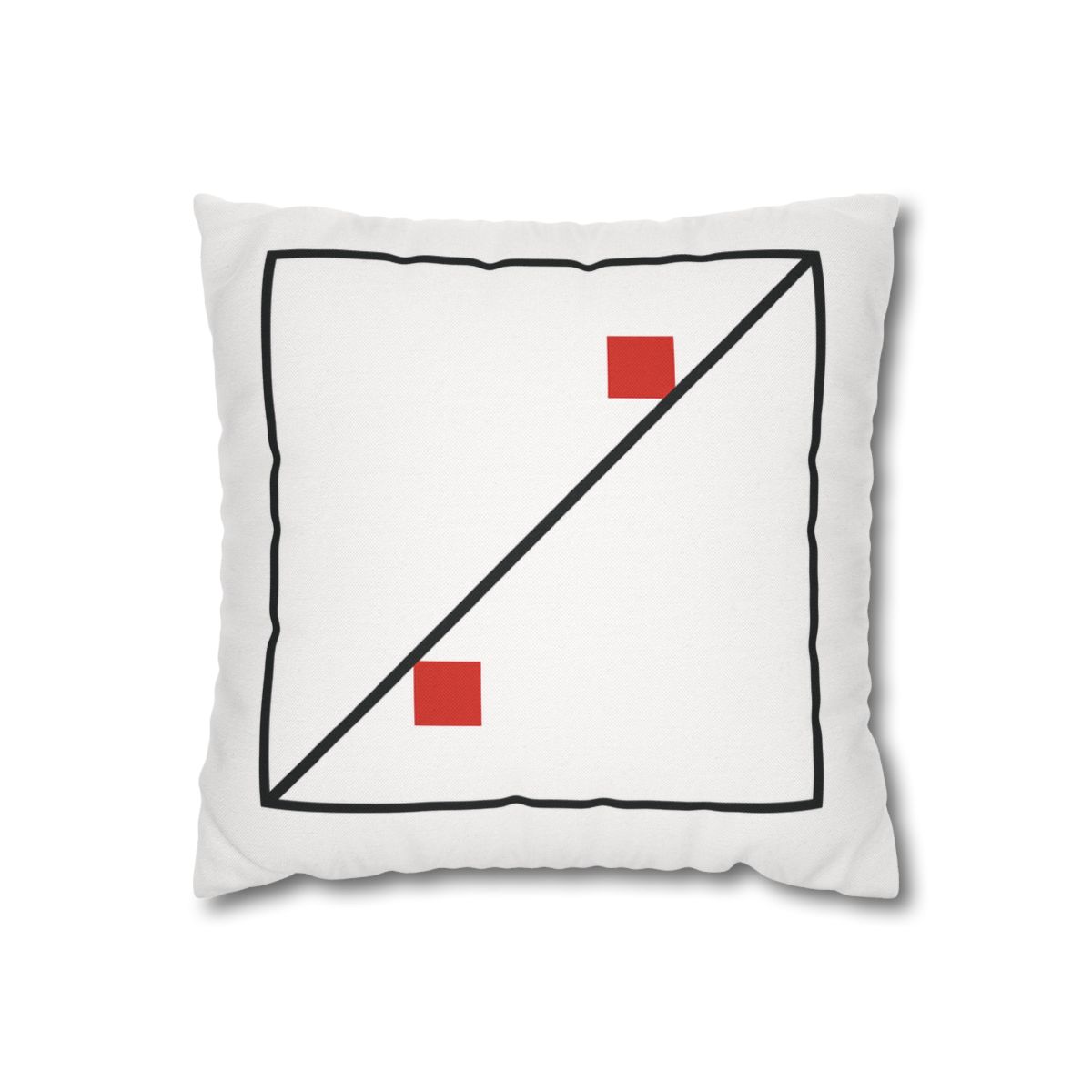 Diagonal Frame Split designer print pillow cases