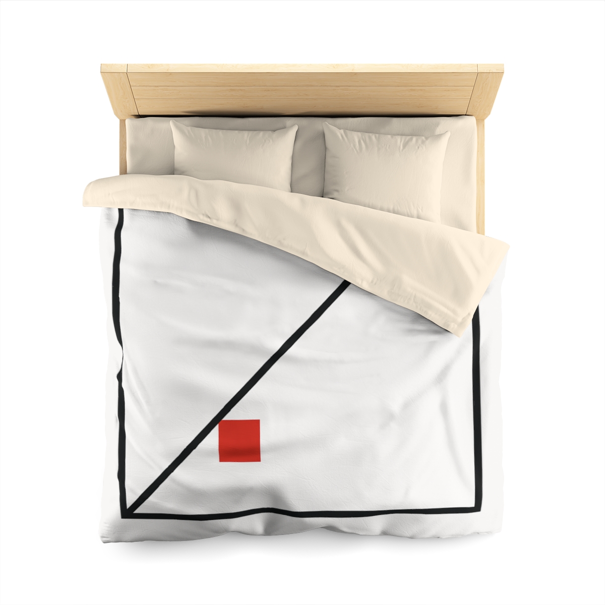 Diagonal Frame Split soft comforter duvets