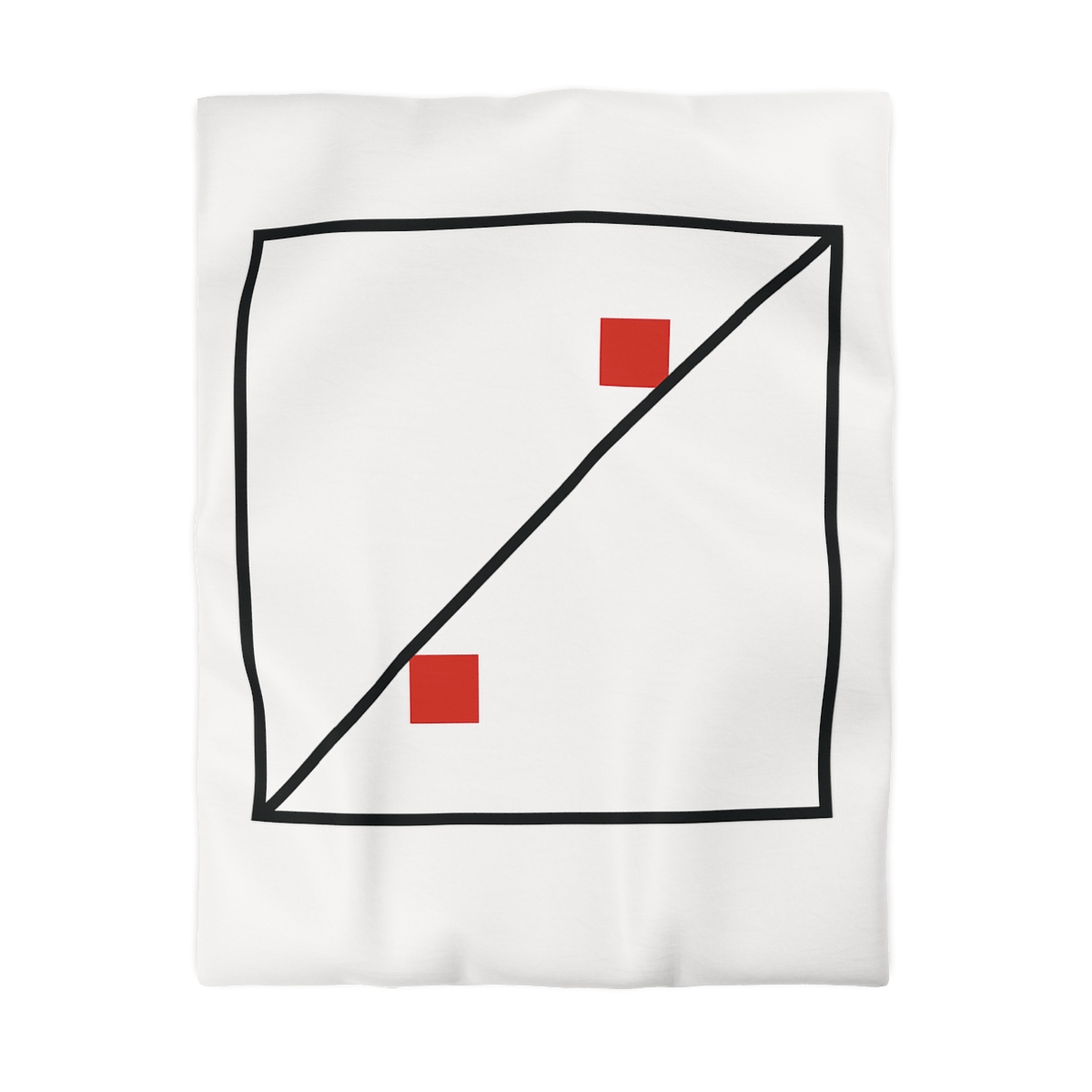 Diagonal Frame Split soft comforter duvets