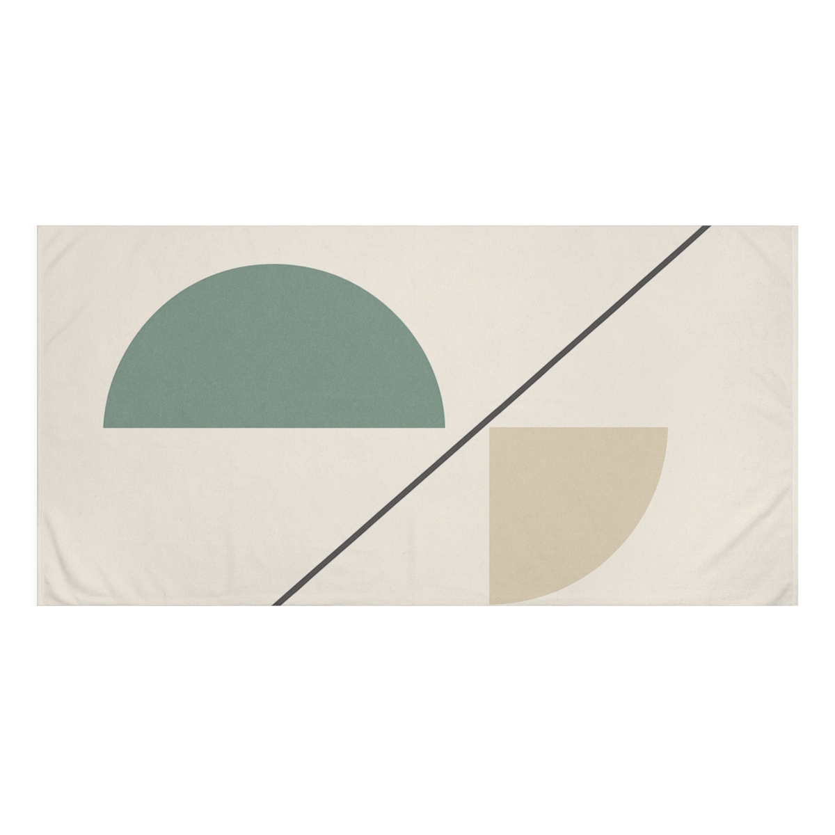 Diagonal Line And Arc Pair trendy hand towels