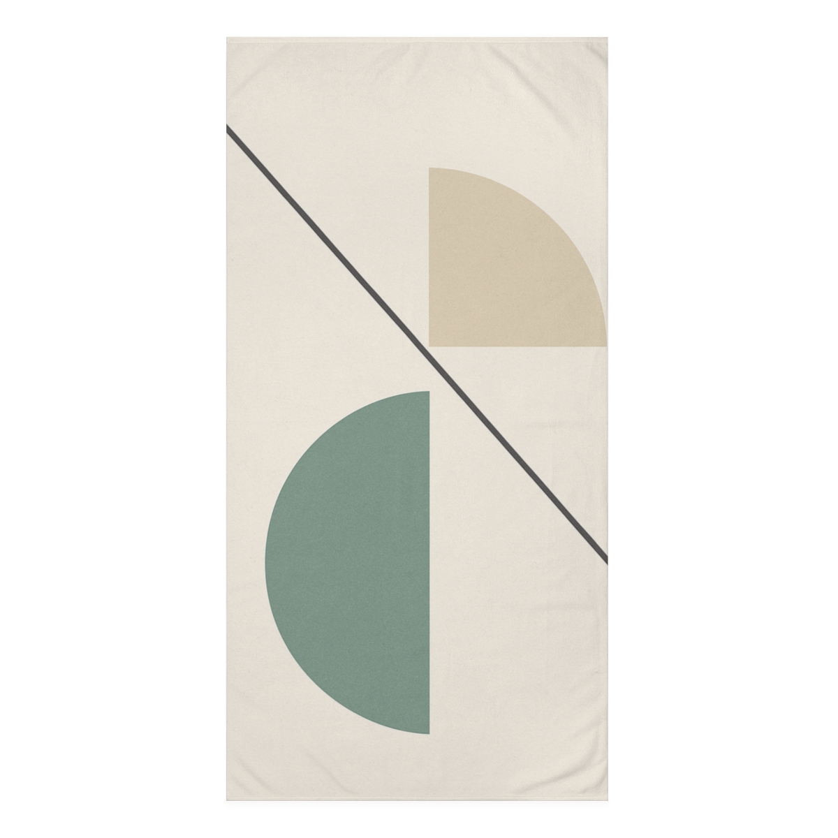 Diagonal Line And Arc Pair trendy hand towels
