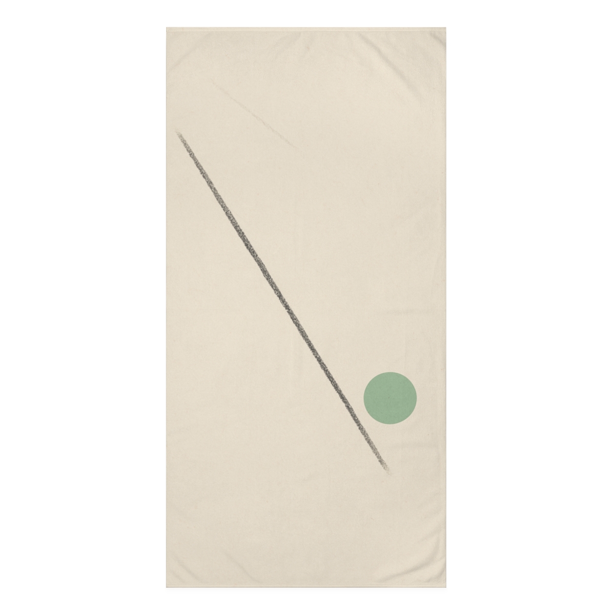 Diagonal Line And Offset Circle Field stylish beach towels