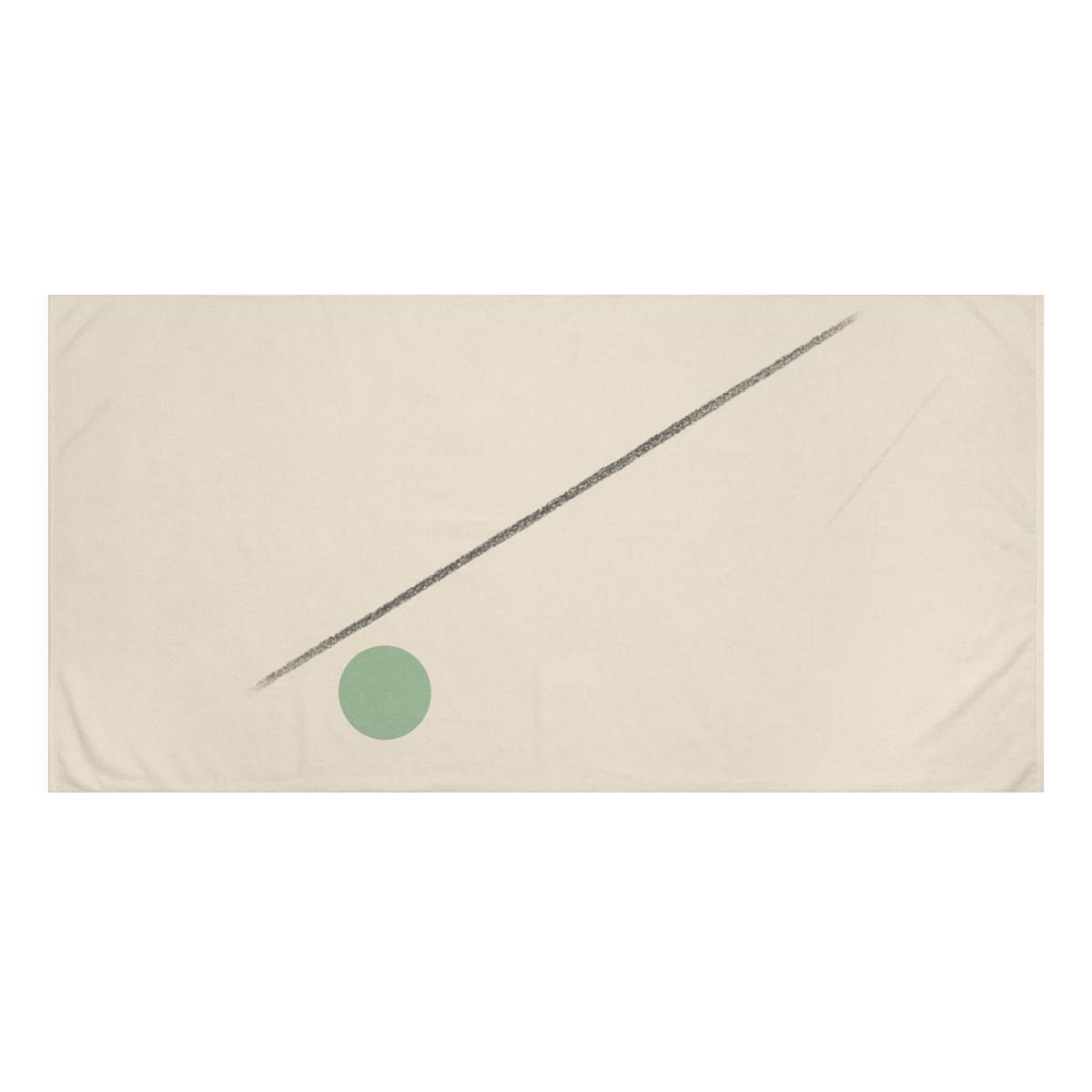 Diagonal Line And Offset Circle Field stylish beach towels