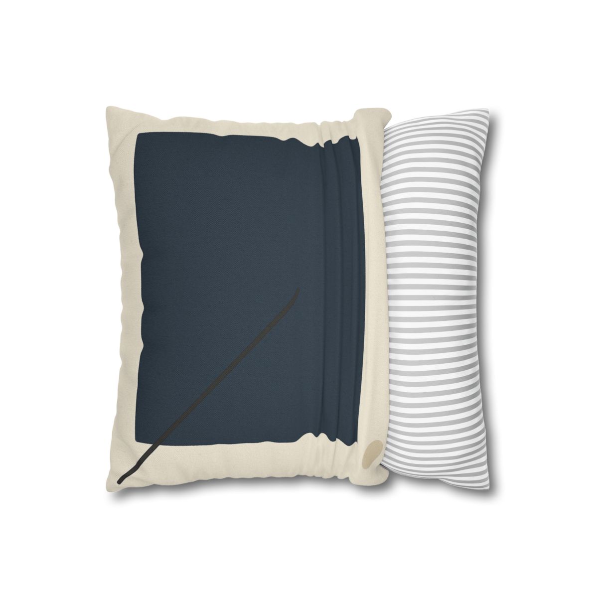 Diagonal Line And Square Balance soft cotton pillow cases
