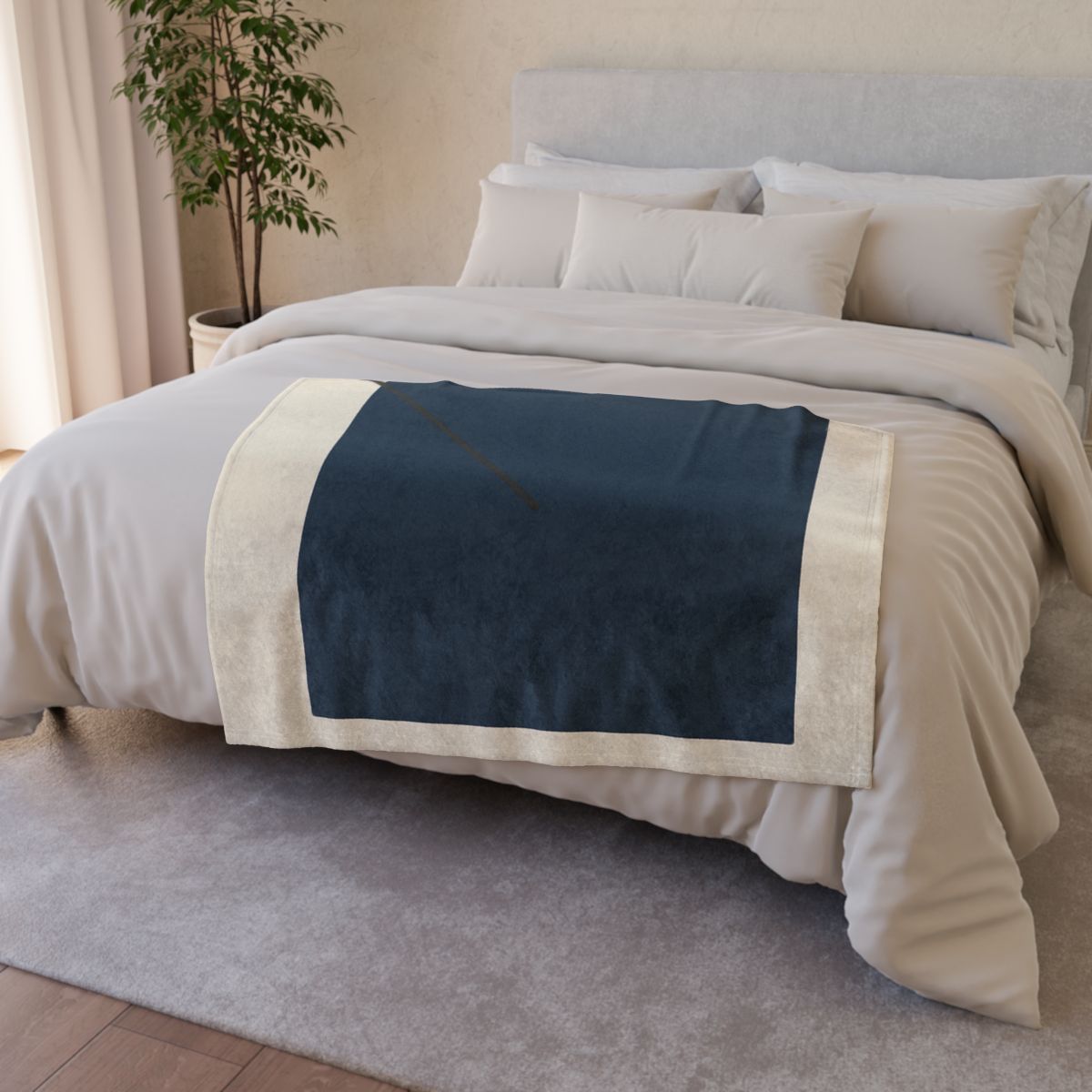 Diagonal Line And Square Balance decorative home blankets