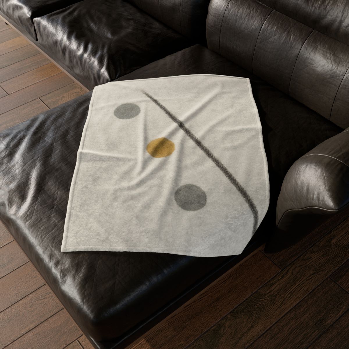 Diagonal Line And Triple Circles personalized cozy blankets