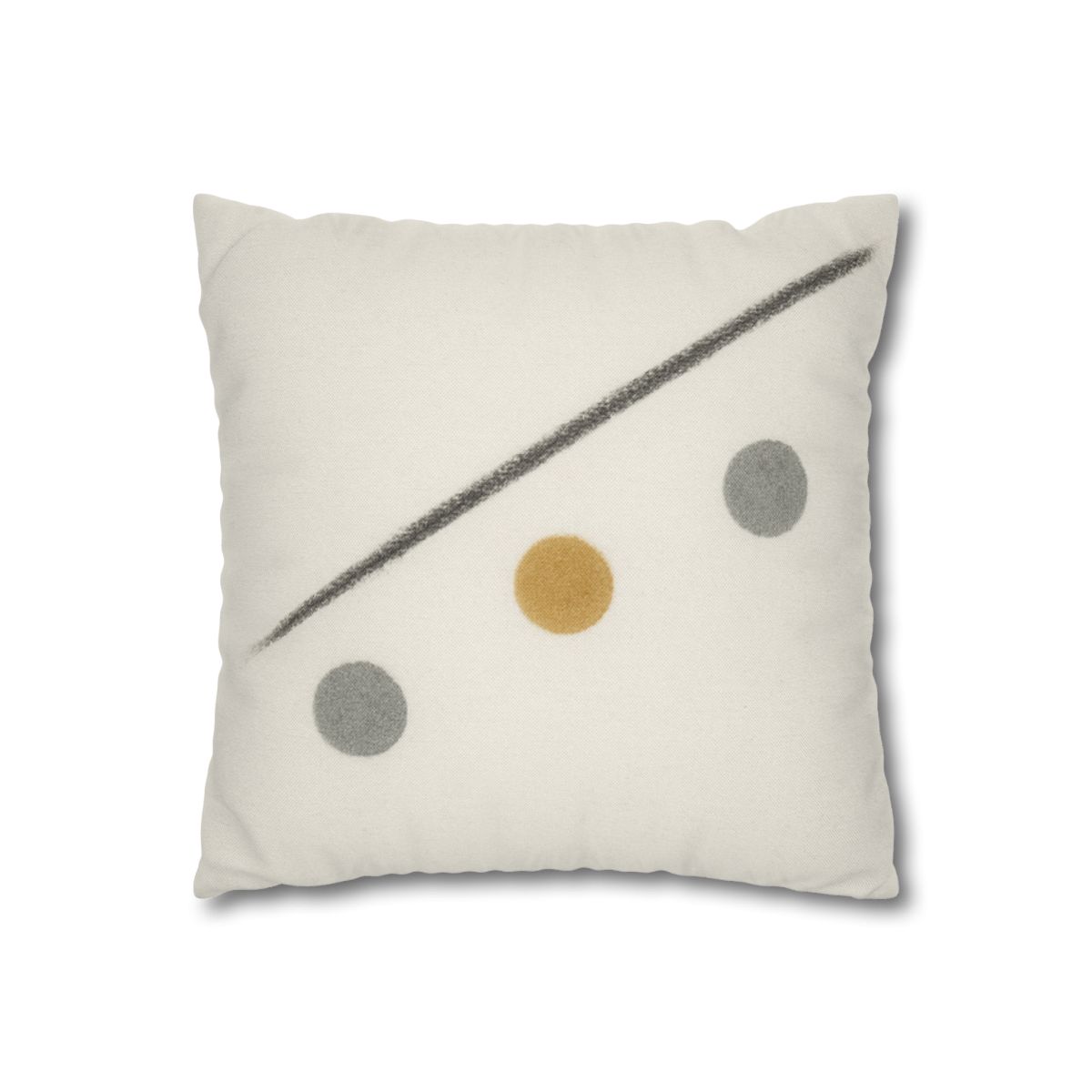 Diagonal Line And Triple Circles designer print pillow cases