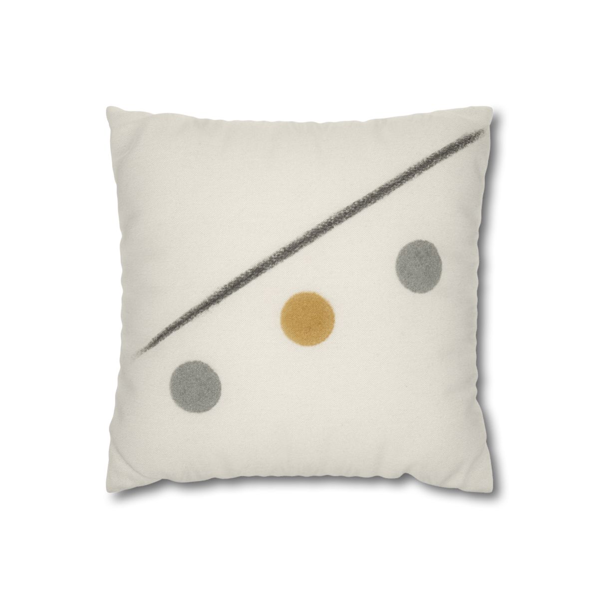 Diagonal Line And Triple Circles designer print pillow cases