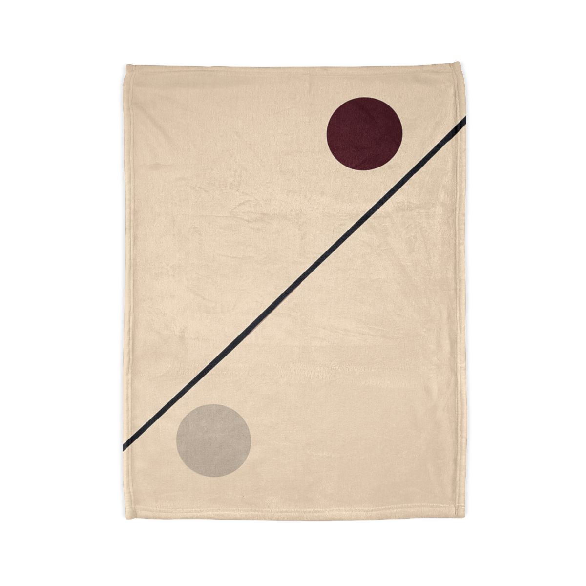 Diagonal Line And Twin Circles soft fleece blankets