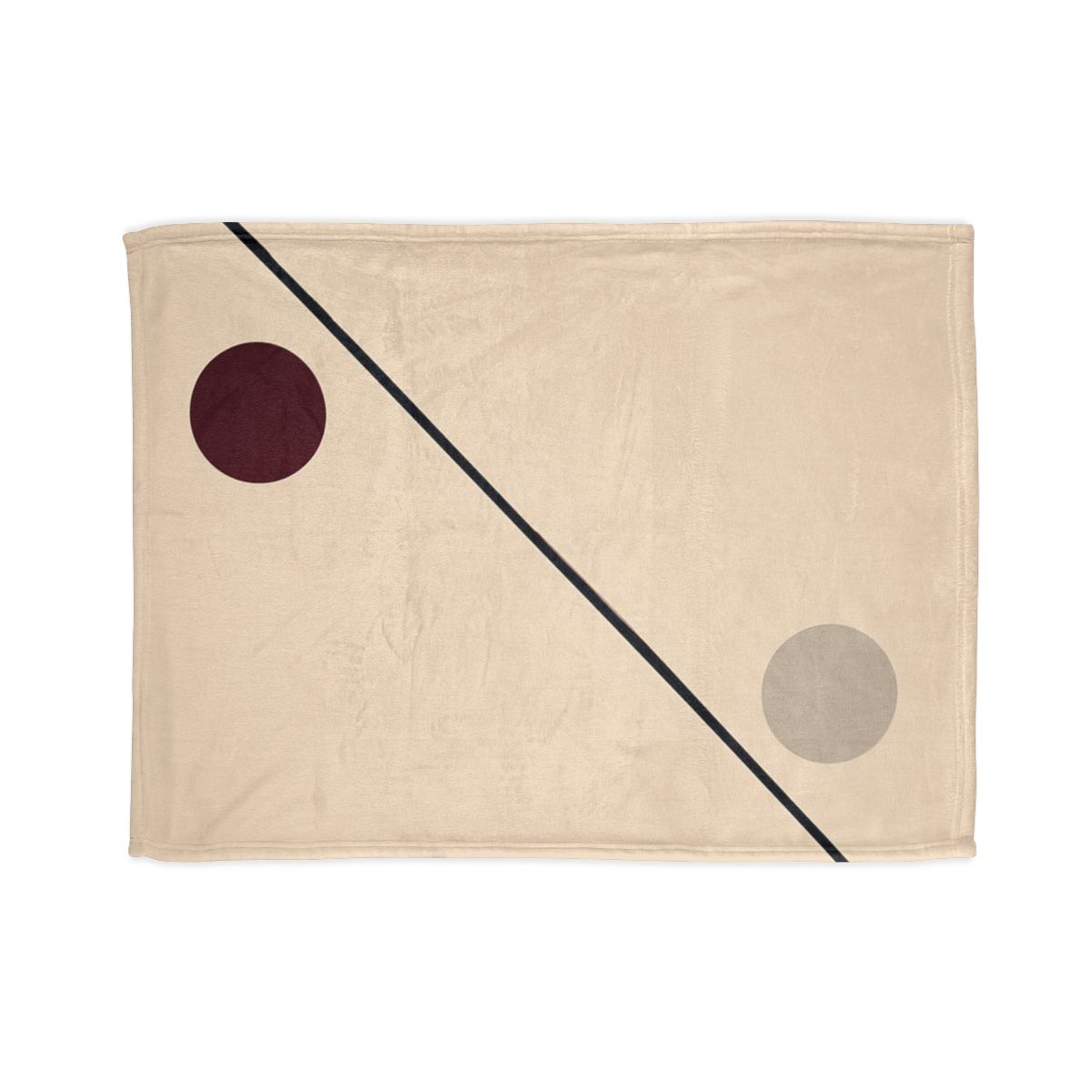 Diagonal Line And Twin Circles soft fleece blankets