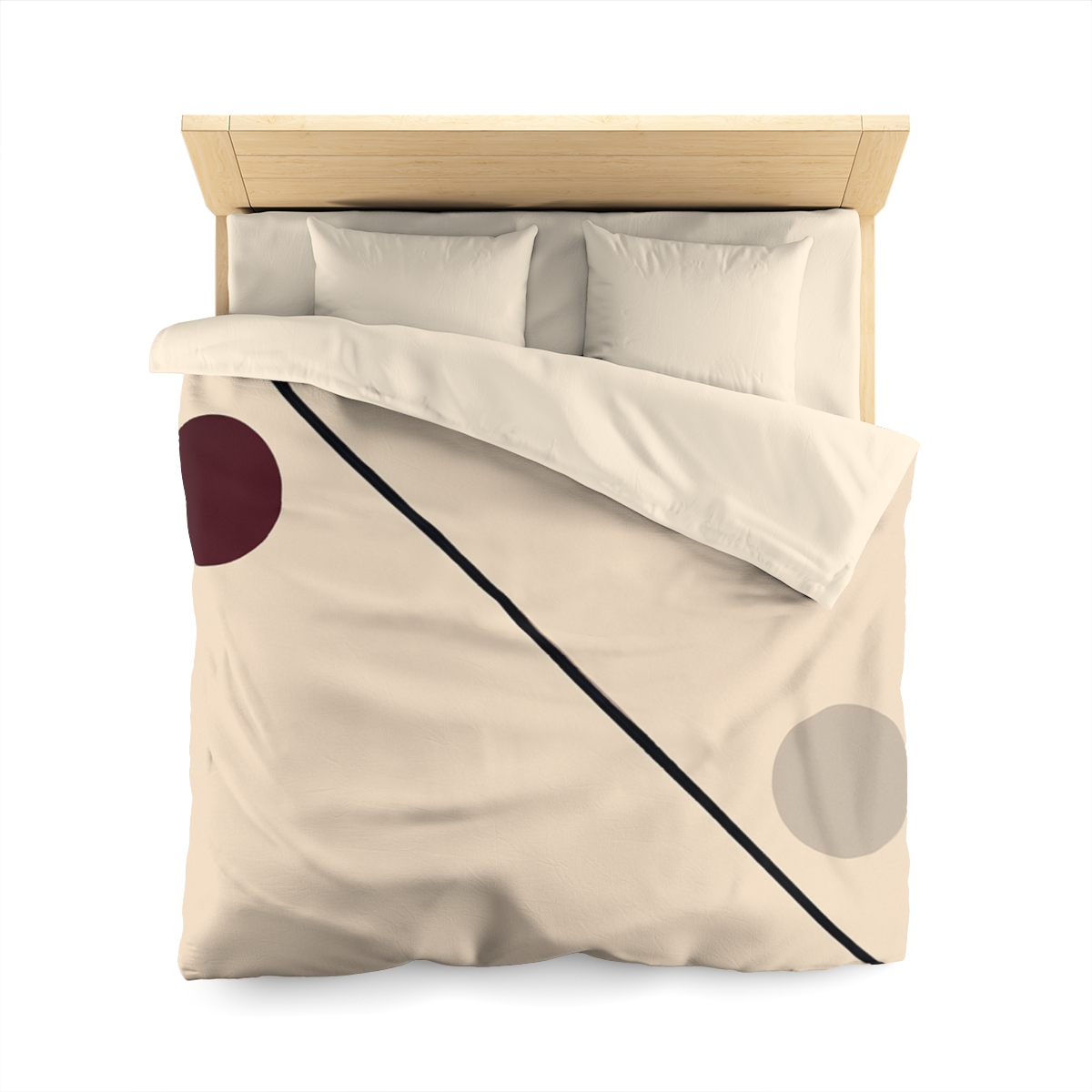 Diagonal Line And Twin Circles soft comforter duvets