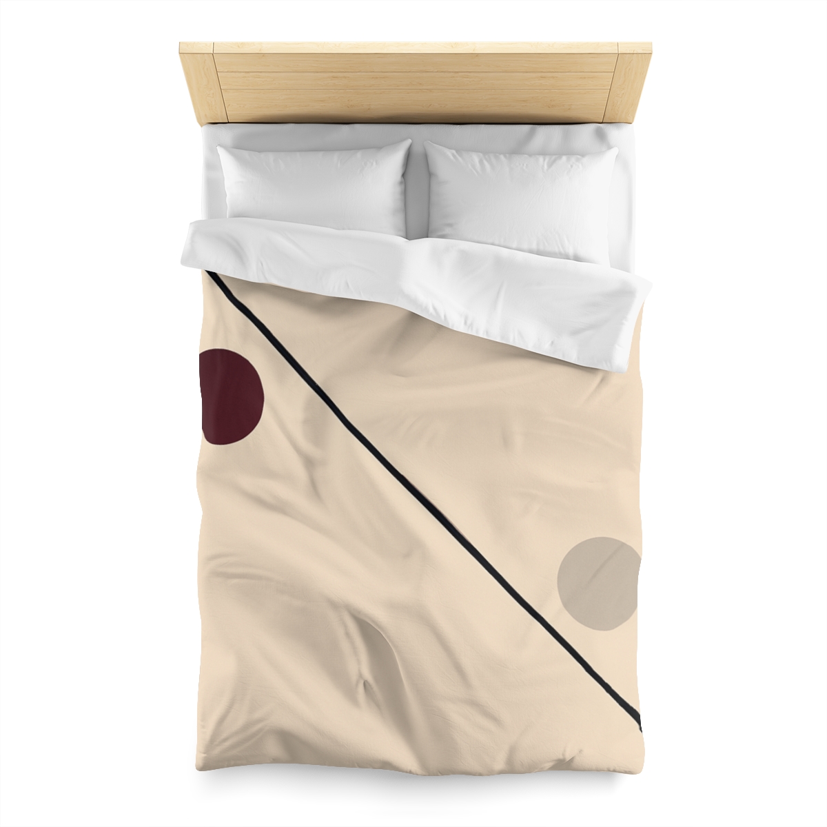 Diagonal Line And Twin Circles soft comforter duvets