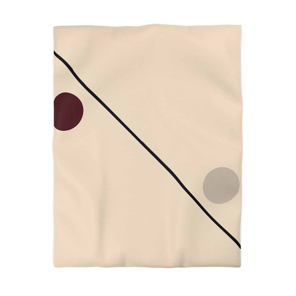 Diagonal Line And Twin Circles soft comforter duvets