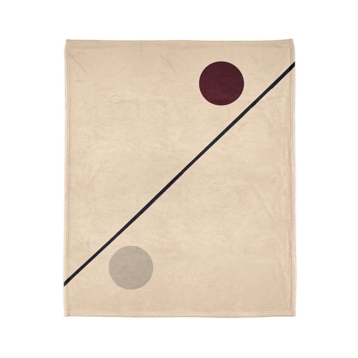 Diagonal Line And Twin Circles soft fleece blankets