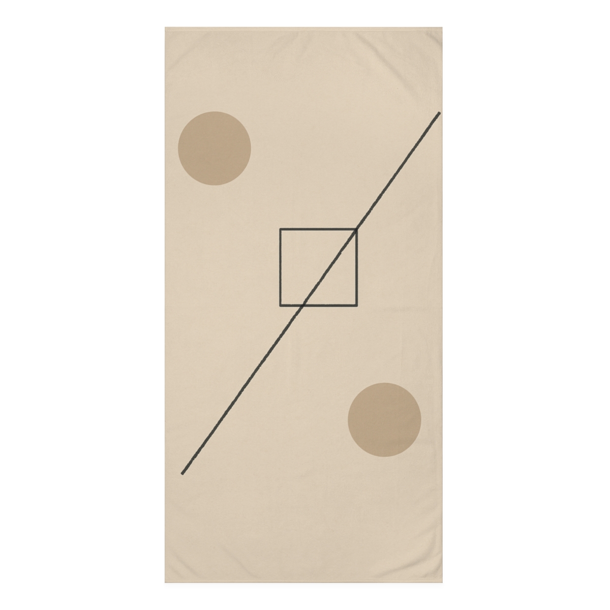 Diagonal Line With Nested Square Pause decorative home towelscustom towels