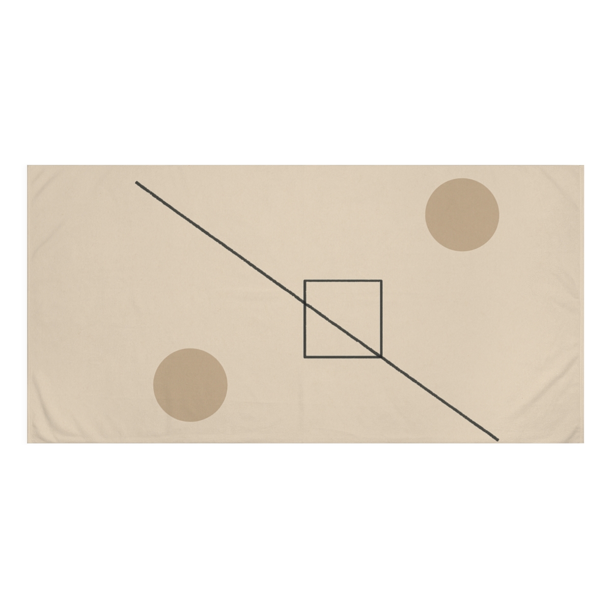 Diagonal Line With Nested Square Pause decorative home towelscustom towels