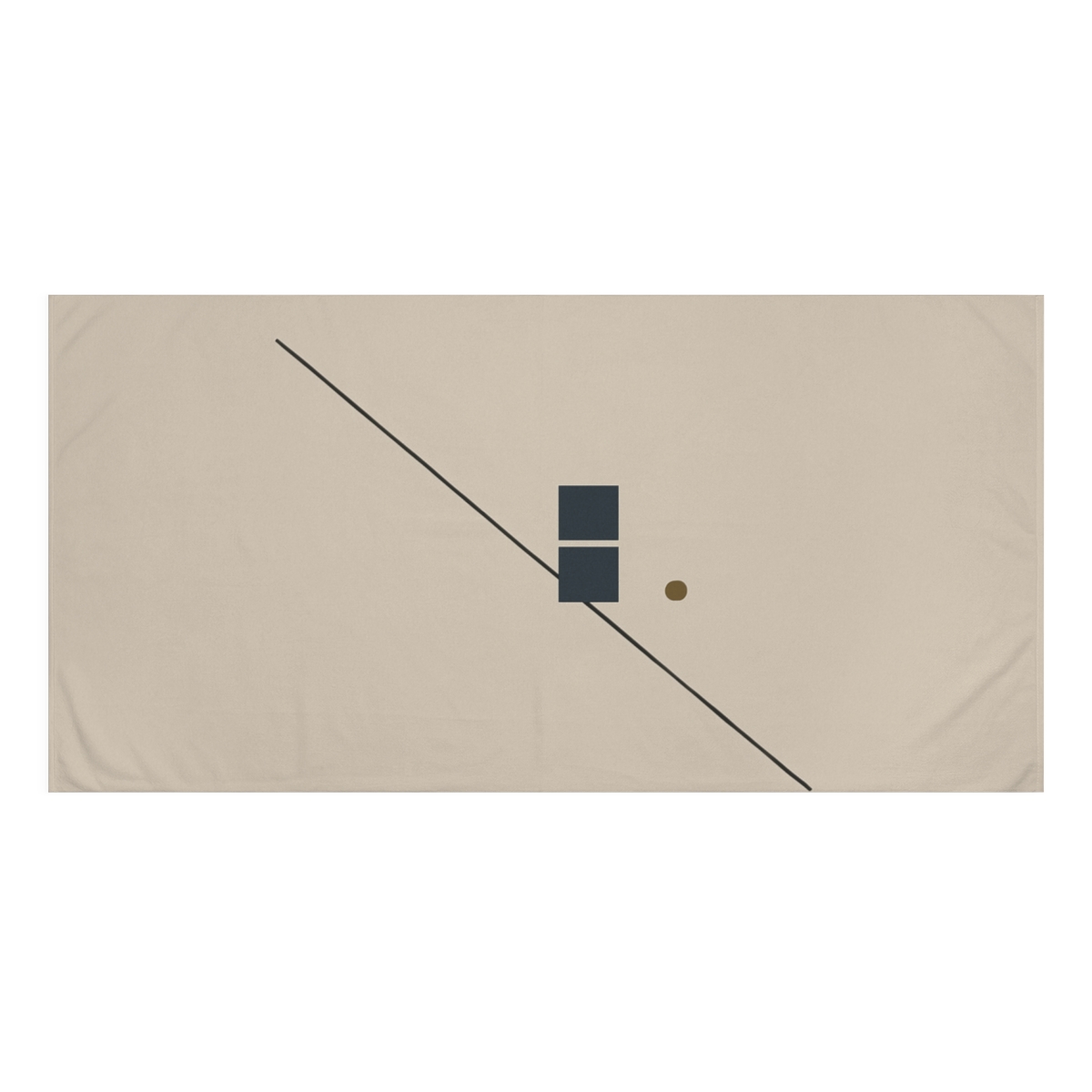 Diagonal Line With Resting Square Pair decorative home towelscustom towels