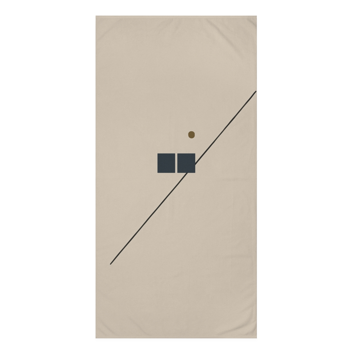 Diagonal Line With Resting Square Pair decorative home towelscustom towels