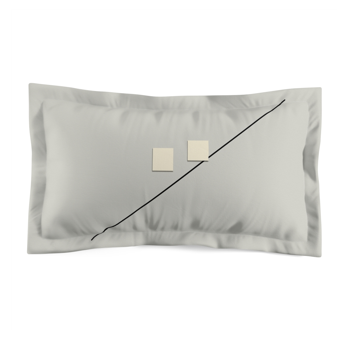 Diagonal Line With Twin Squares personalized decorative pillows