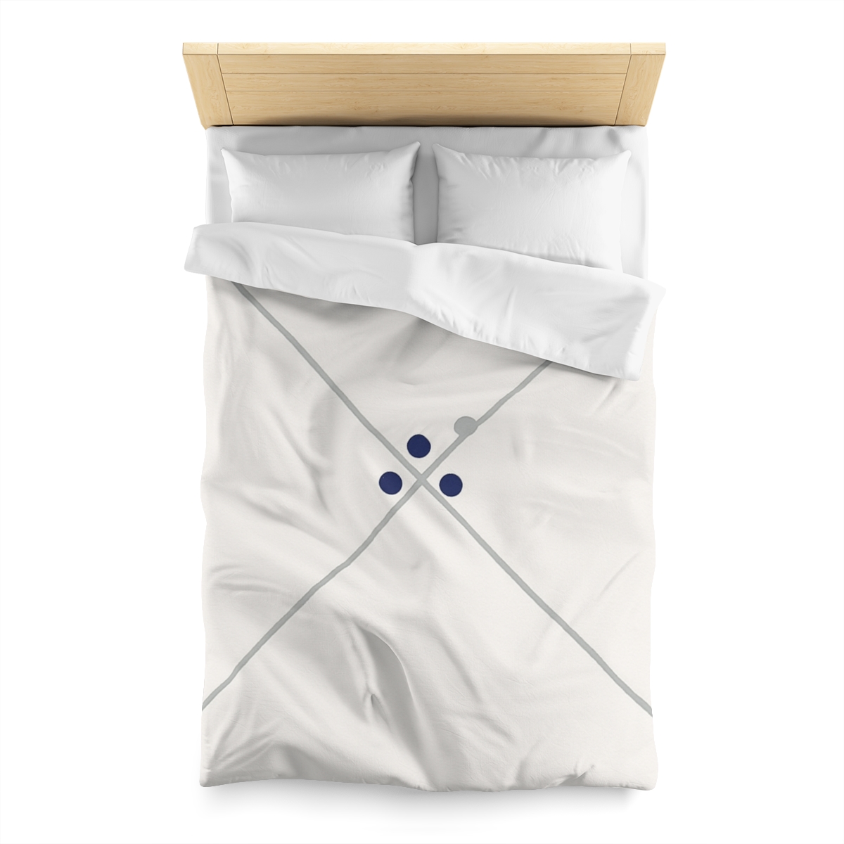 Diagonal Pair And Nested Dot Cluster designer printed duvets