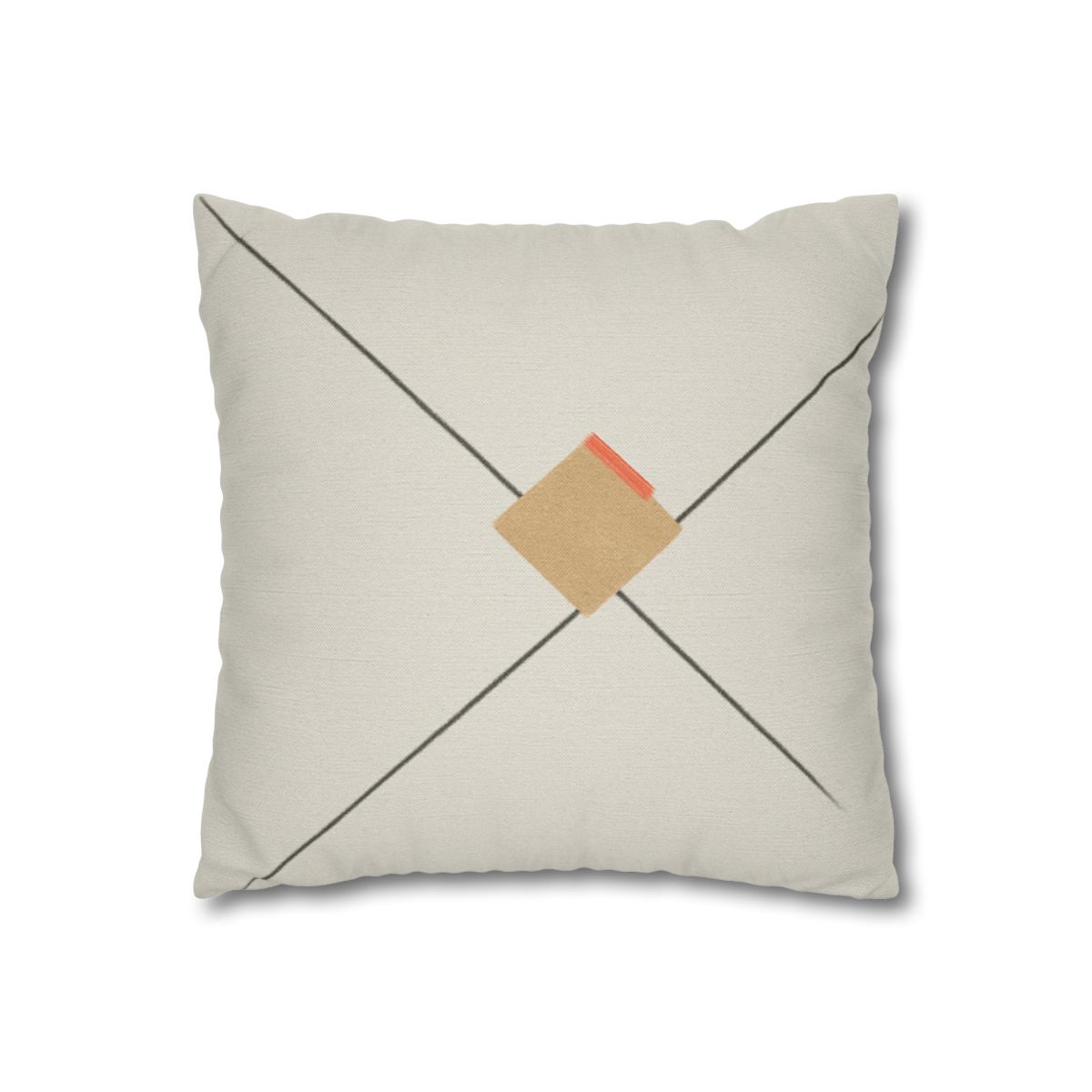 Diagonal Pair And Resting Square soft cotton pillow cases