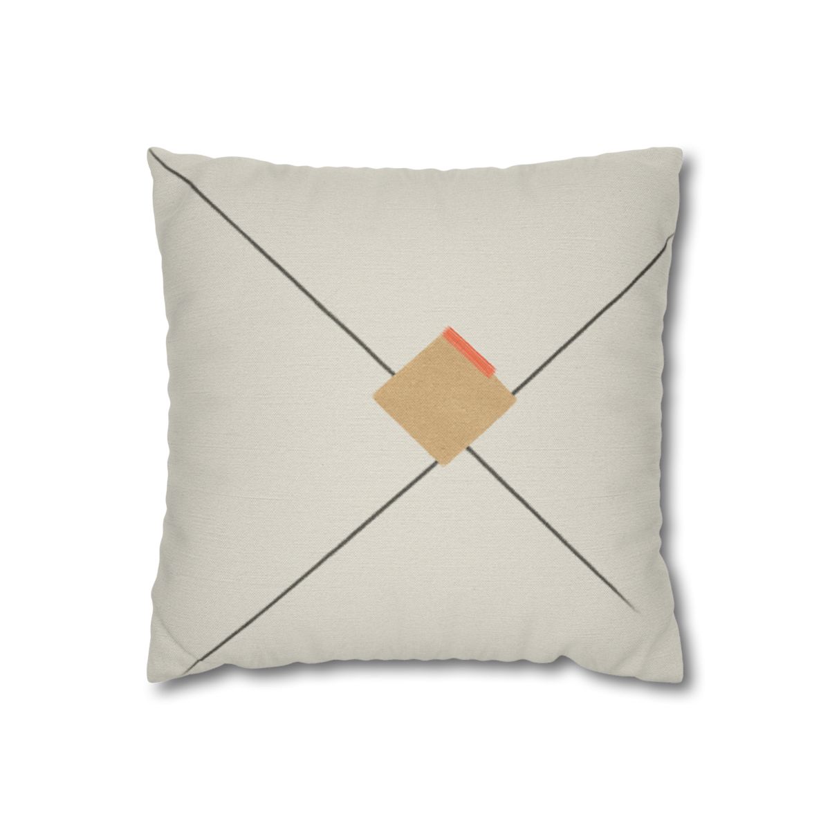 Diagonal Pair And Resting Square soft cotton pillow cases