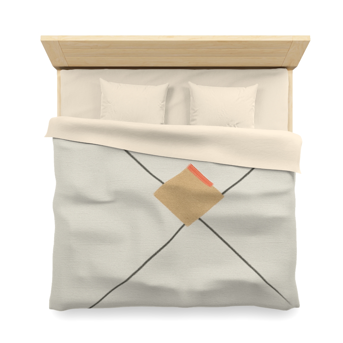 Diagonal Pair And Resting Square trendy bedroom duvets