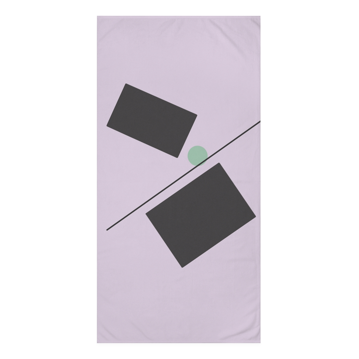 Diagonal Pair With Shared Edge designer printed towels