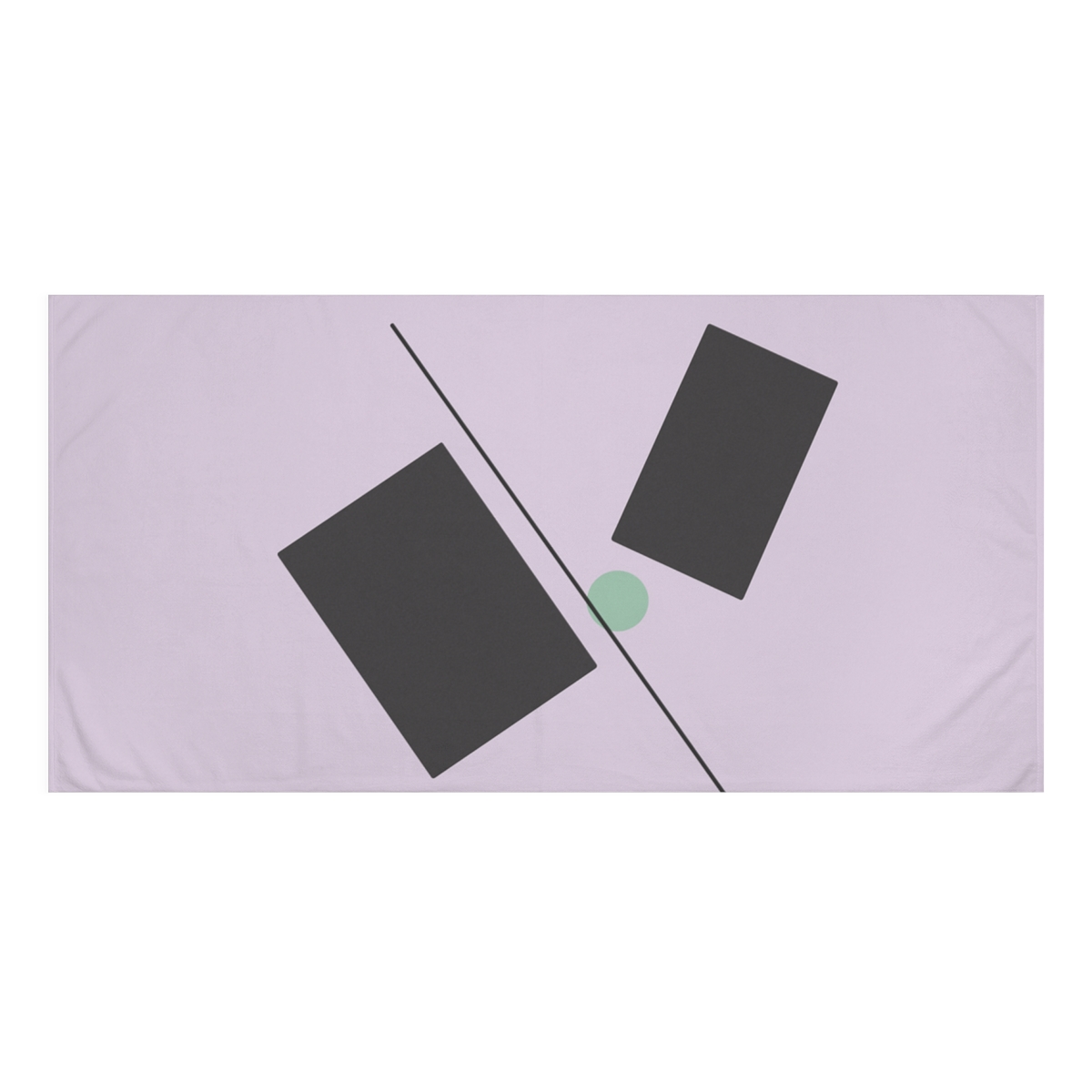 Diagonal Pair With Shared Edge designer printed towels