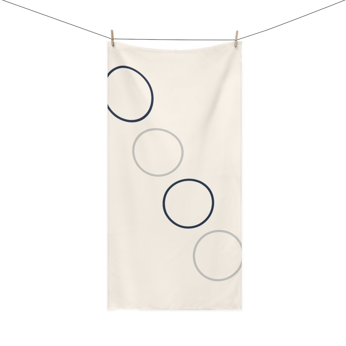Diagonal Ring Alignment custom towels