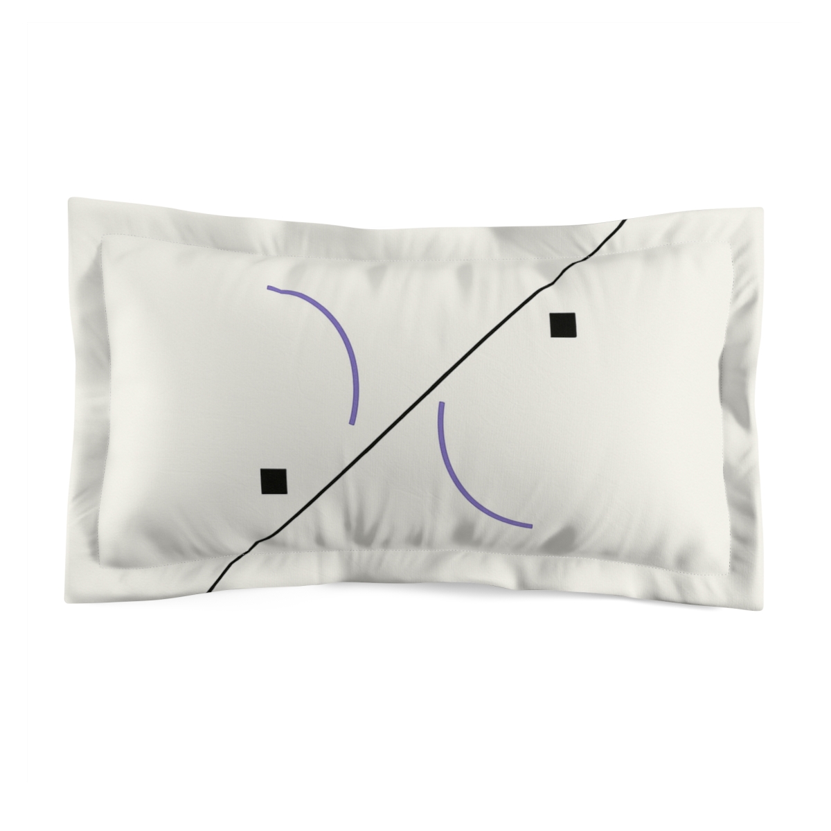 Diagonal Spine With Twin Half Arcs personalized decorative pillows