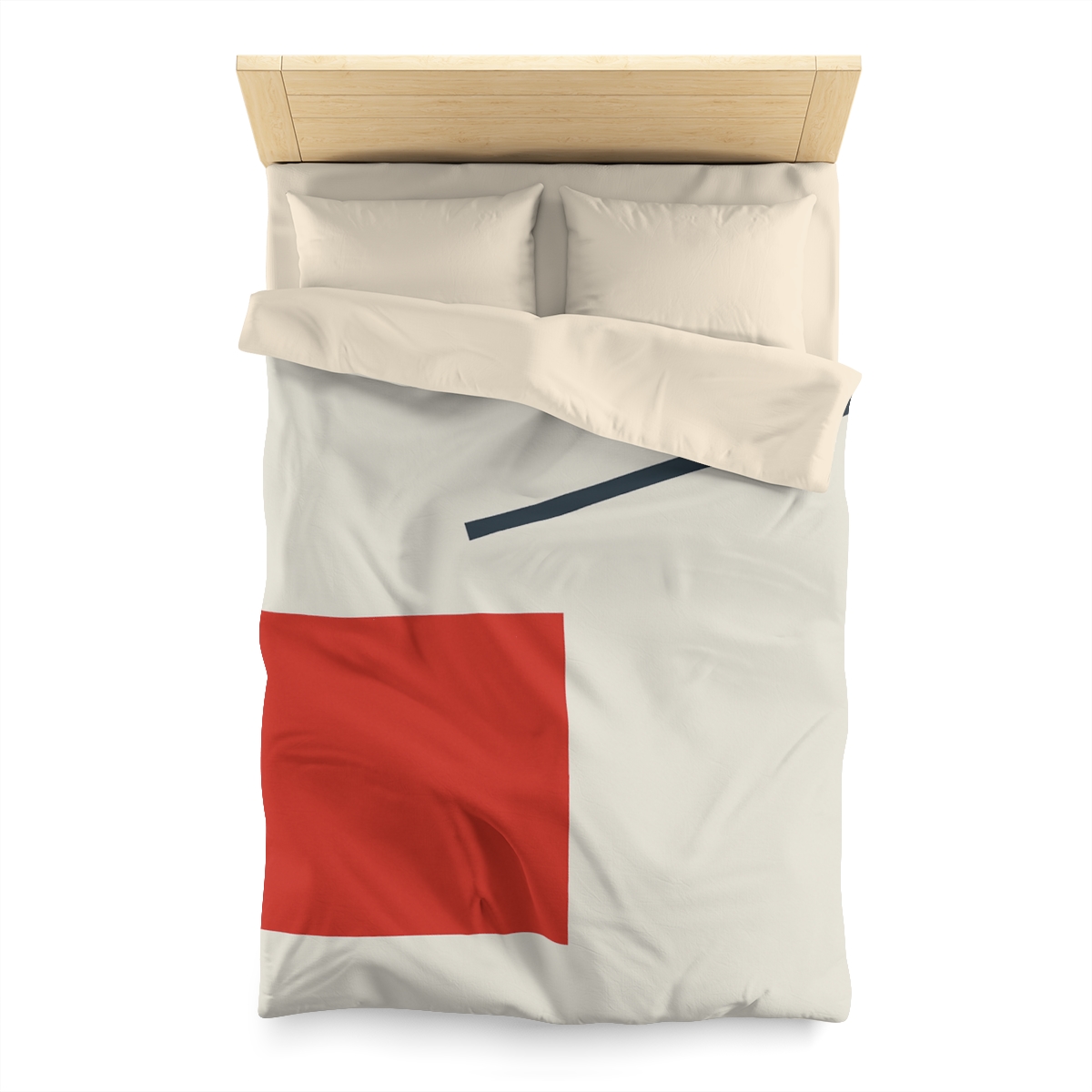 Diagonal Square And Bar Balance personalized bedding duvets