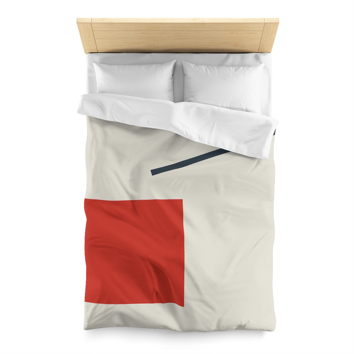 Diagonal Square And Bar Balance personalized bedding duvets