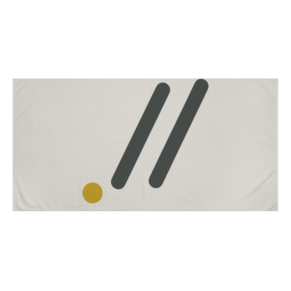 Diagonal Triad With Resting Dot personalized bath towels