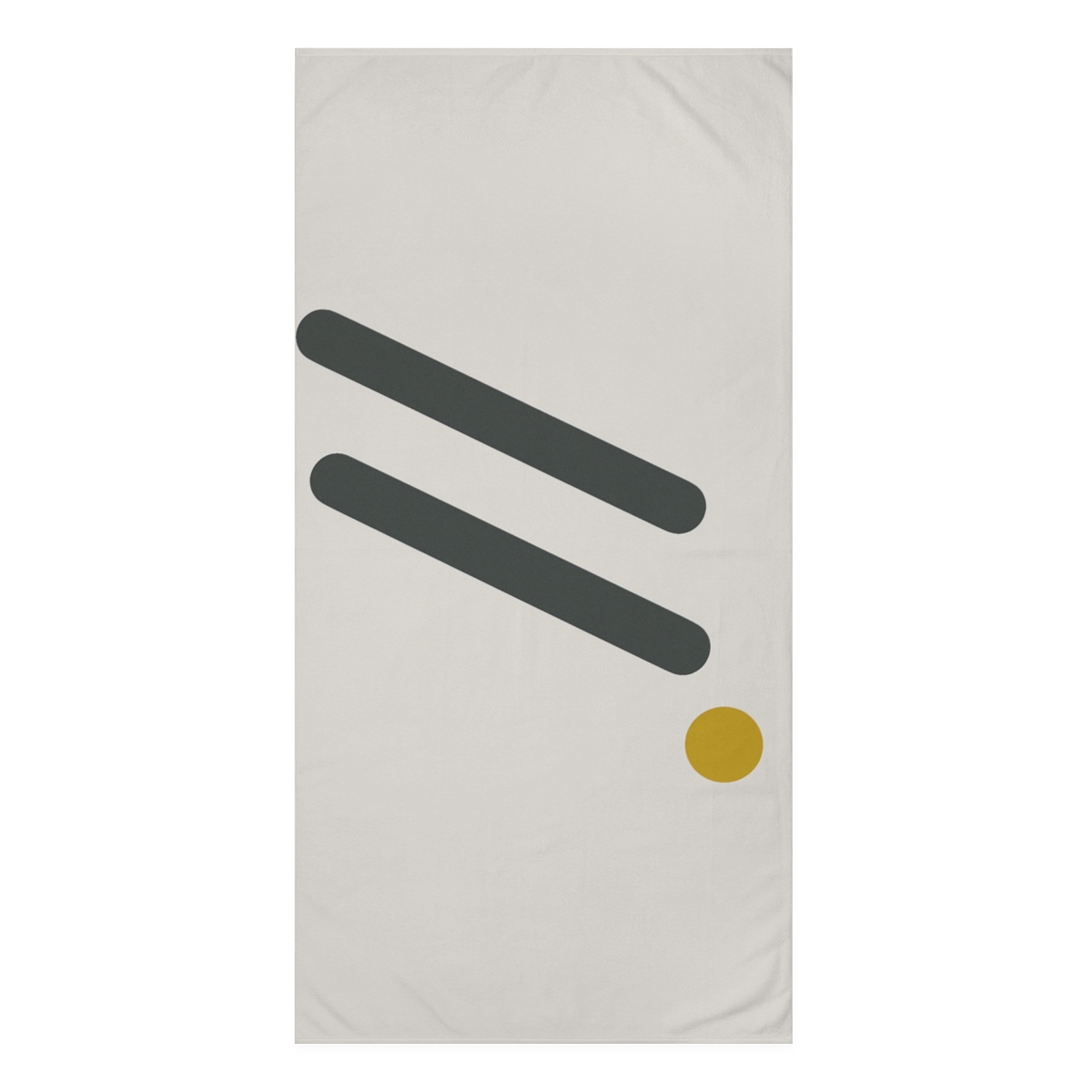 Diagonal Triad With Resting Dot personalized bath towels