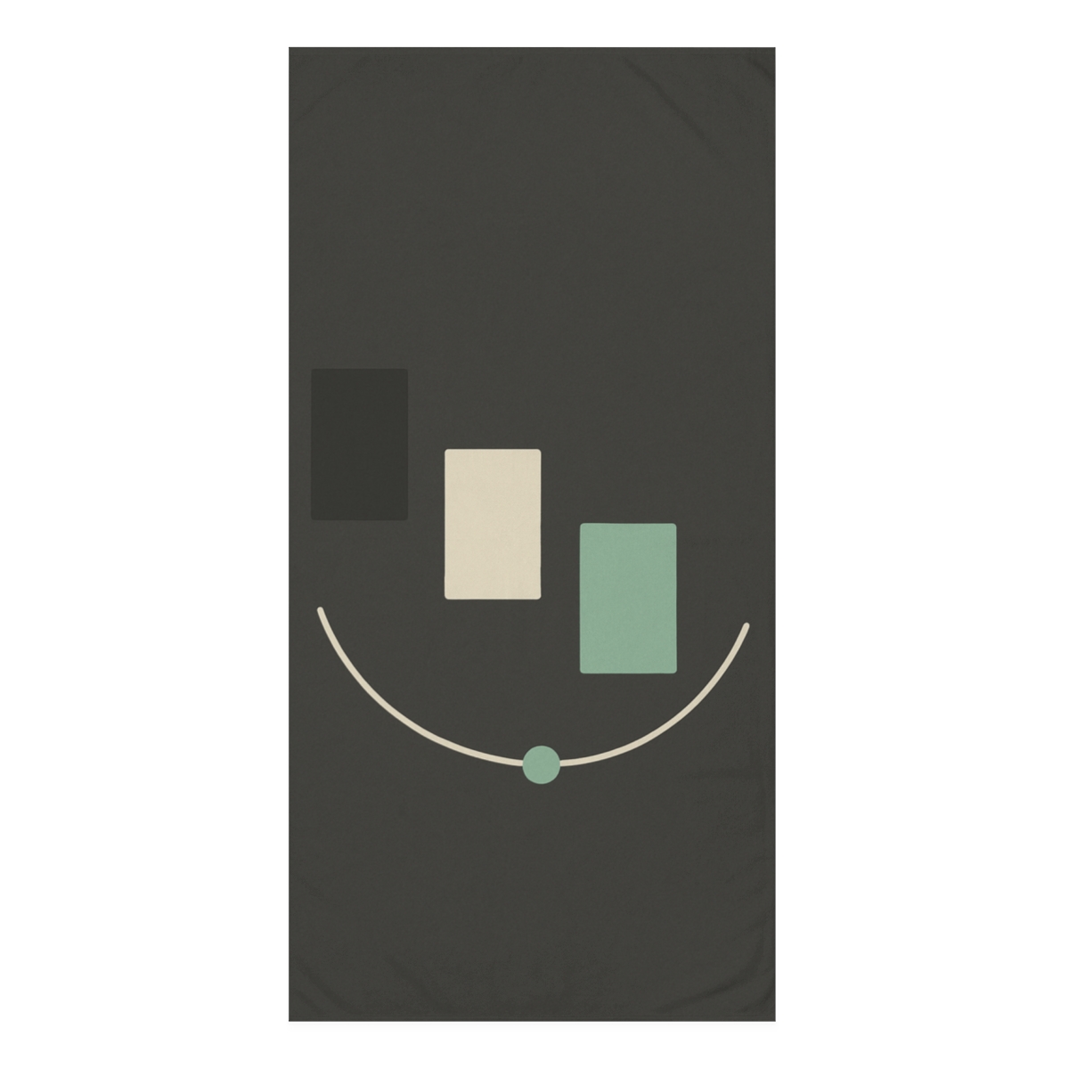 Diagonal Trio With Resting Arc stylish beach towels